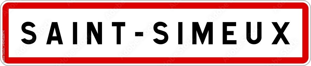 Panneau entrée ville agglomération Saint-Simeux / Town entrance sign Saint-Simeux Panneau entrée ville agglomération Saint-Simeux / Town entrance sign Saint-Simeux