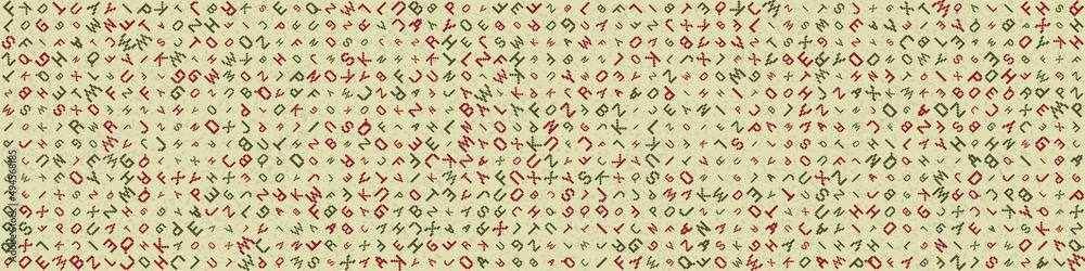 Abstract Geometric Pattern generative computational art illustration