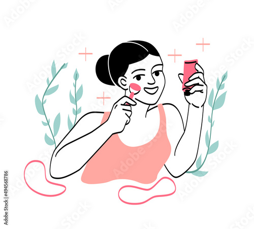 Cleansing and moisturizing face