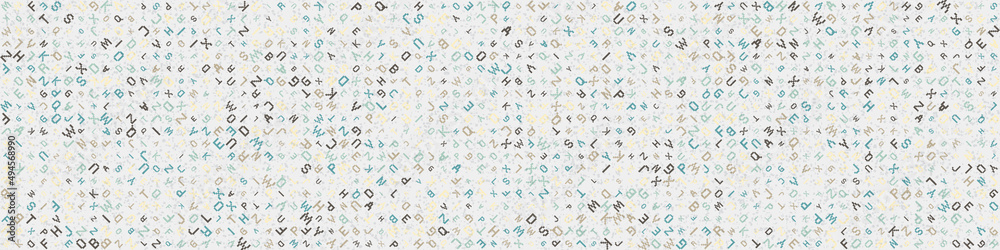 Abstract Geometric Pattern generative computational art illustration