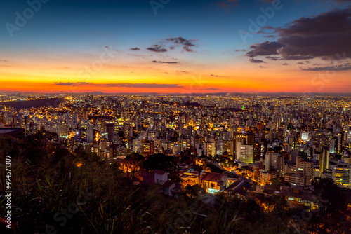 Colorful sunset in Belo Horizonte photo