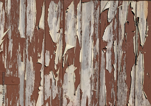 Natural Shabby wood floor or wall background. Threadbare Wooden rustic background. Old horizontal boards. Copy space for your text. Top view. Brown wood boards. Blank for design and require wood grain