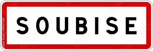 Panneau entrée ville agglomération Soubise / Town entrance sign Soubise photo
