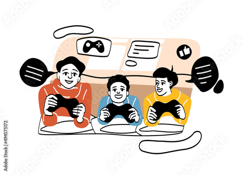 Family home activities abstract concept