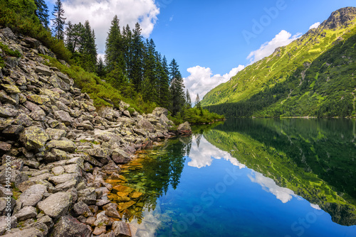 Fototapeta Naklejka Na Ścianę i Meble -  Morskie Oko lake, Tatra mountains, Poland