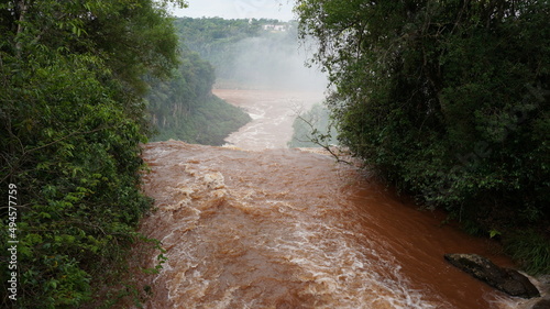 Photos iguazu river near the famous waterfalls