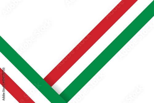 Billede på lærred National tricolor ribbon of Italy