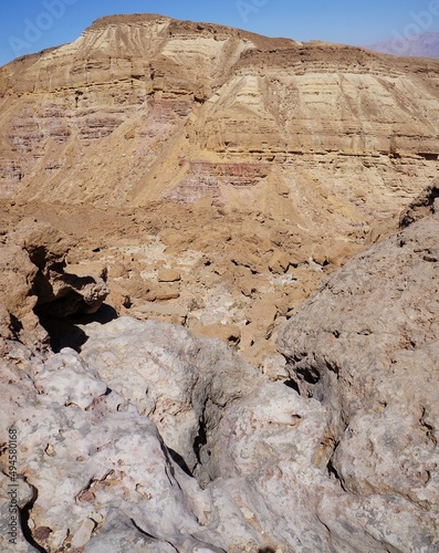 Hiking in wadi Nahal Shani, South Israel