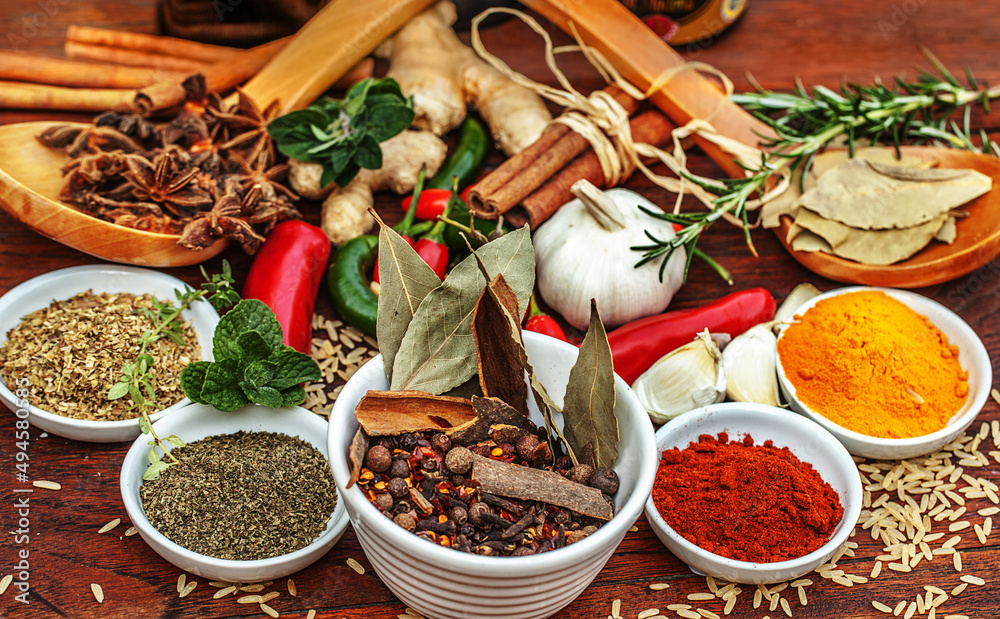 Fototapeta premium All your favorite spices. Cropped shot of an assortment of colorful spices.