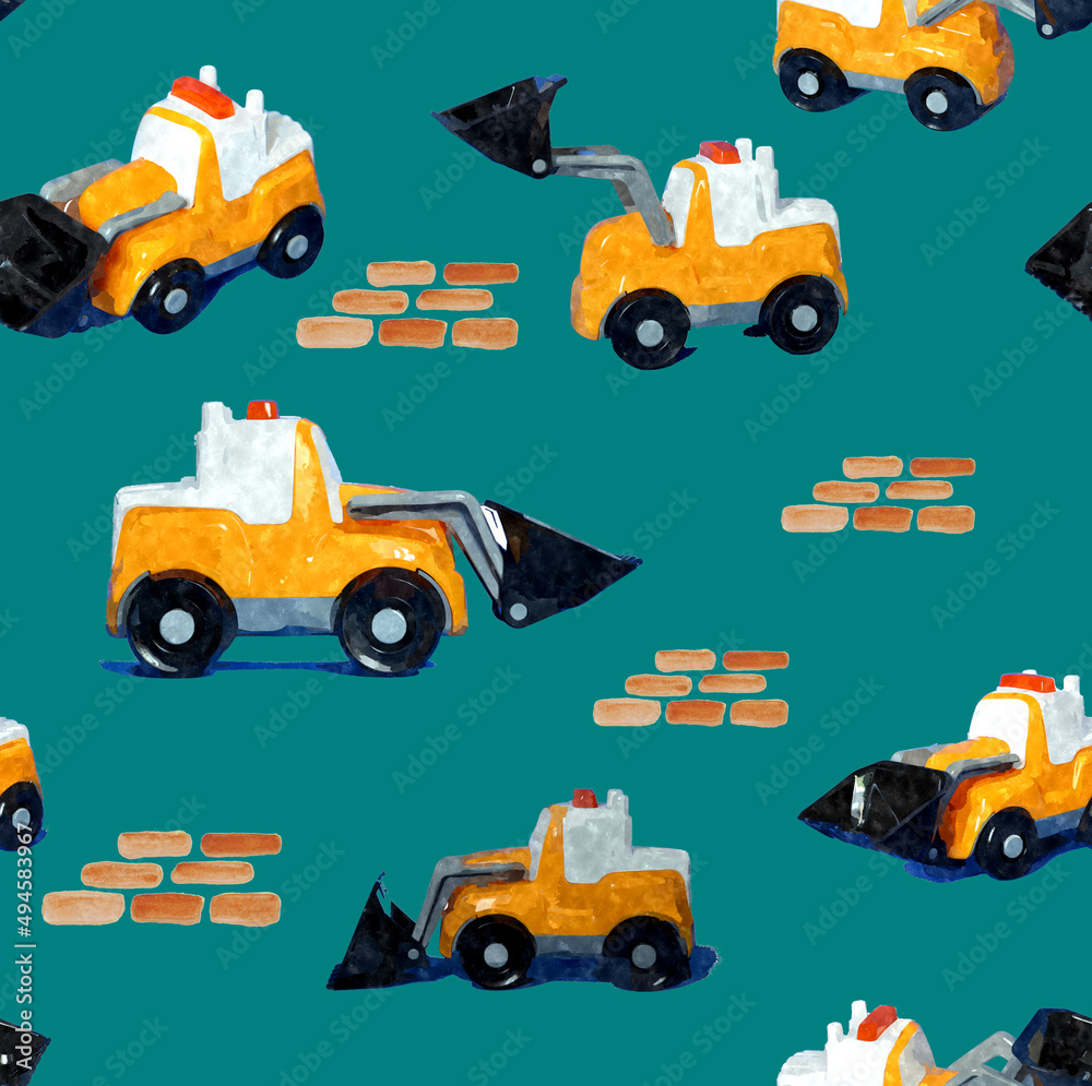 Naklejka premium illustration of a set of transport