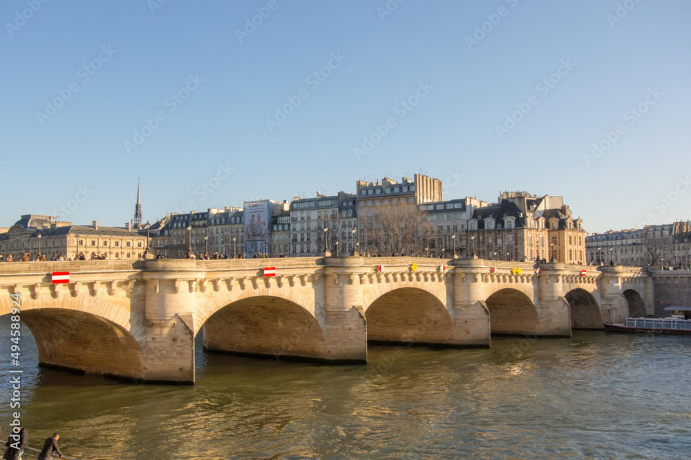 Pont Neuf over the Seine in Paris, France