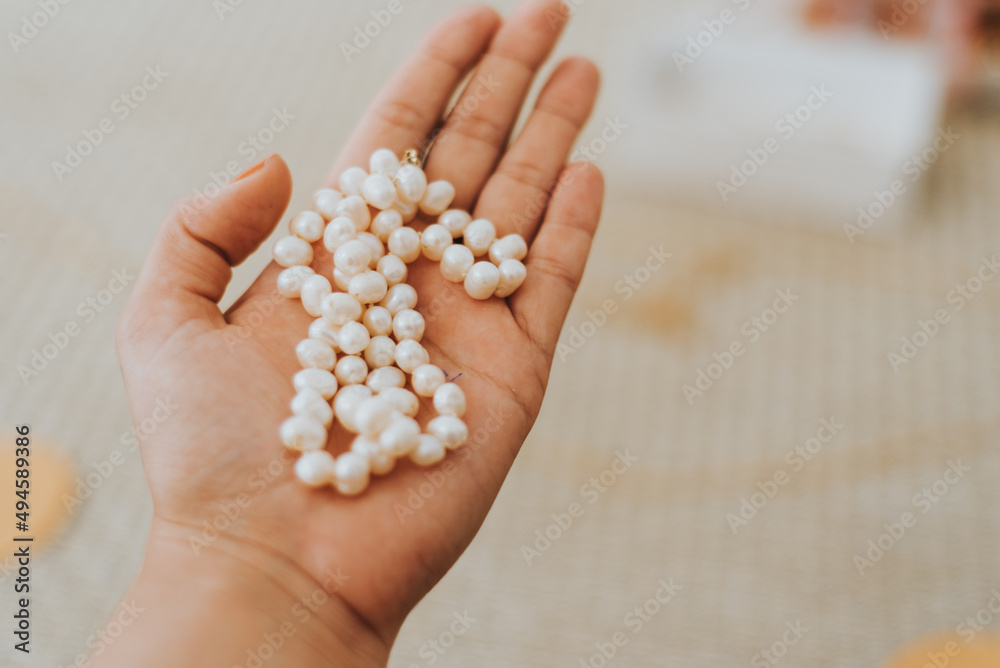 hands with pearls hands with pearls
