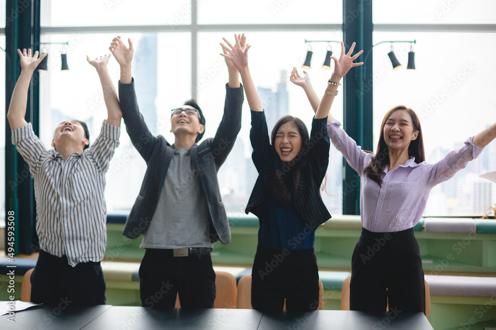 Fototapeta premium business group person teamwork successful concept, corporate team meeting at modern office