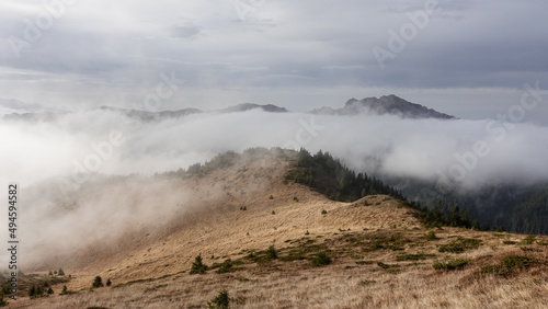 Mountain Landscape with Heavy Clouds