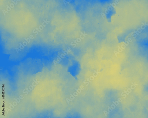 青空と黄色の雲