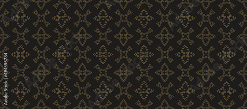 Damask wallpaper. Seamless pattern, texture. Vector image