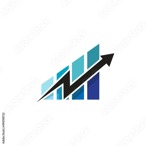 Growth logo design suitable for your business, for a company, product, service or for all your idea. grand investment vector illustration
