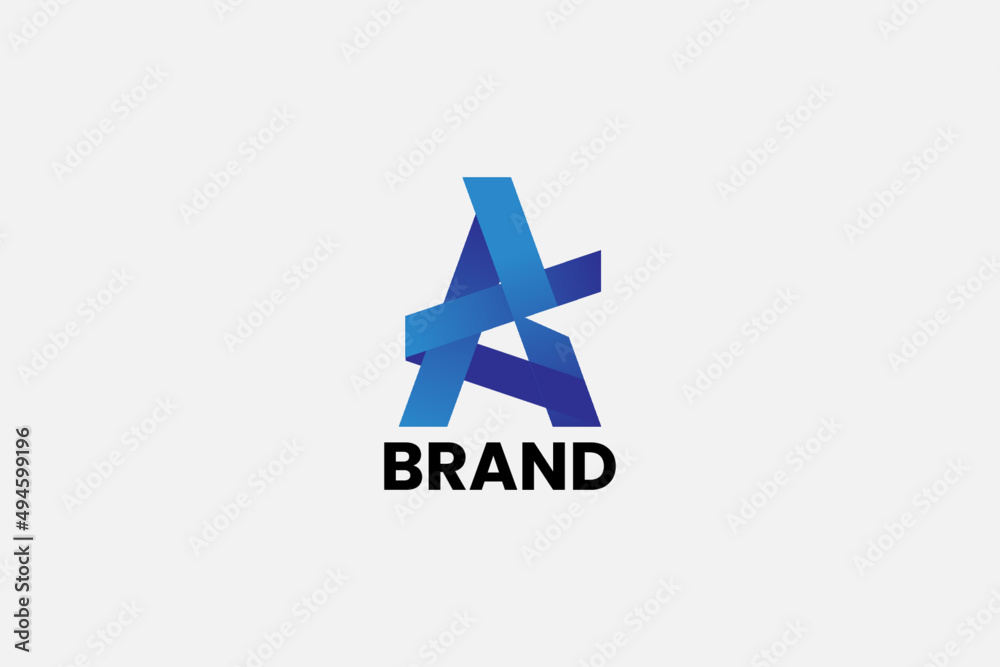 Obraz premium Is a modern abstract logo from the merger of the two letters A and K