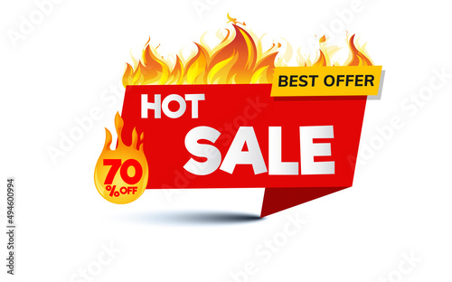 Hot sale price offer deal vector labels templates