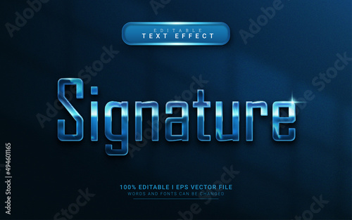 signature text effect, for logo mock up