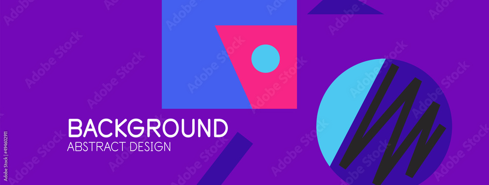 Fototapeta premium Abstract background with blocks, lines, geometric shapes. Techno or business concept for wallpaper, banner, background, landing page