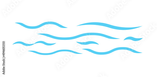 Line water waves icon. abstract vector background. Wavy lines water.