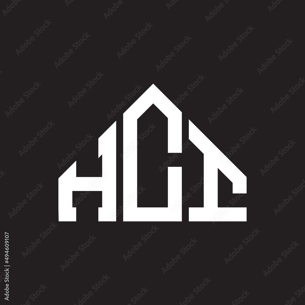 HCI letter logo design on Black background. HCI creative initials letter logo concept. HCI letter design. HCI letter logo design on Black background. HCI creative initials letter logo concept. HCI letter design.