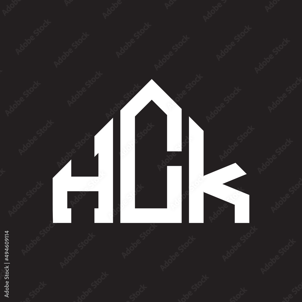 HCK letter logo design on Black background. HCK creative initials letter logo concept. HCK letter design. HCK letter logo design on Black background. HCK creative initials letter logo concept. HCK letter design.