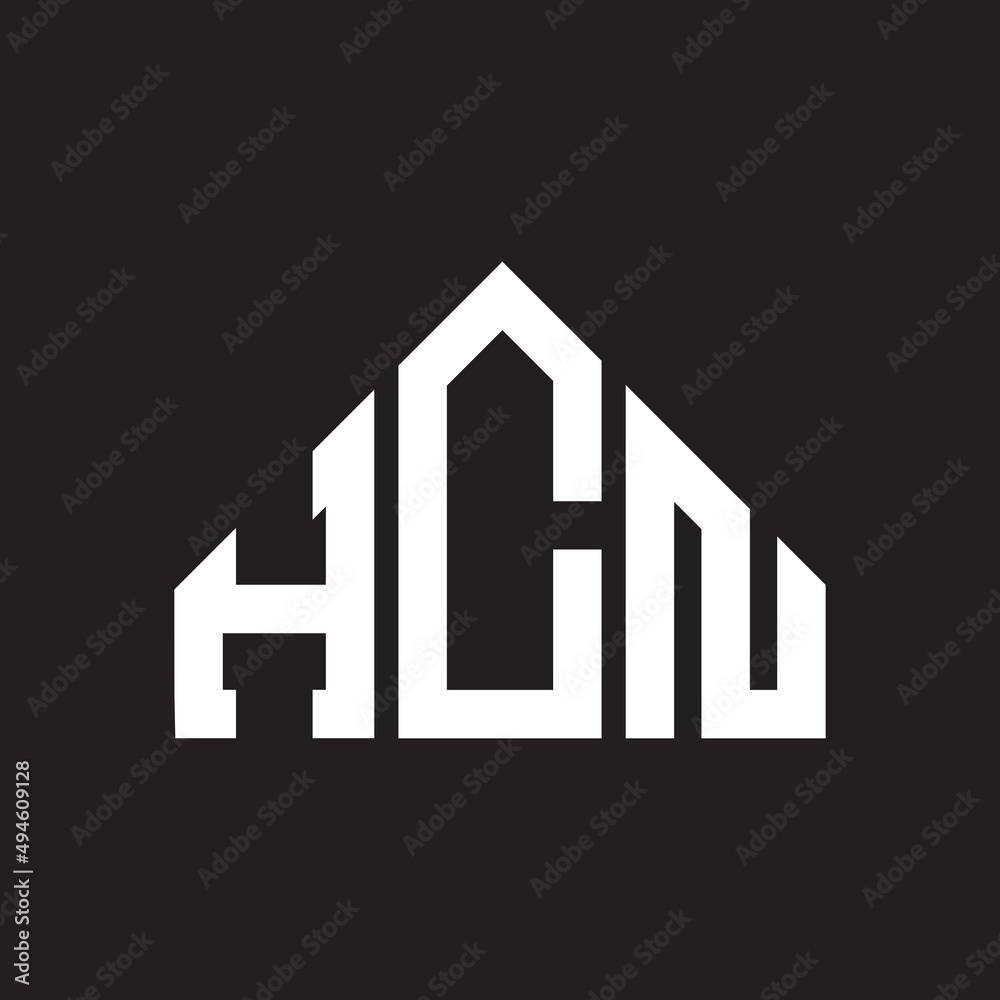 HCN letter logo design on Black background. HCN creative initials letter logo concept. HCN letter design. HCN letter logo design on Black background. HCN creative initials letter logo concept. HCN letter design.