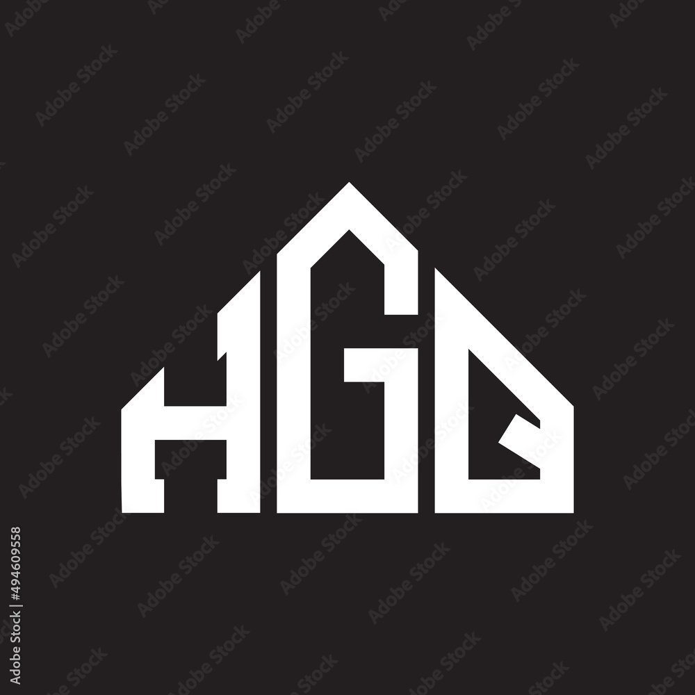 HGQ letter logo design on Black background. HGQ creative initials letter logo concept. HGQ letter design. HGQ letter logo design on Black background. HGQ creative initials letter logo concept. HGQ letter design.