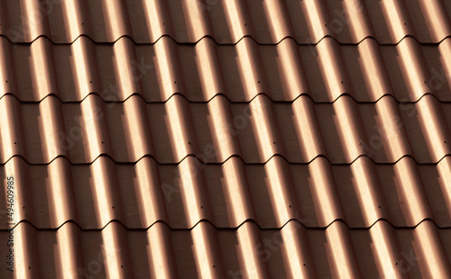 Texture of golden  roofing