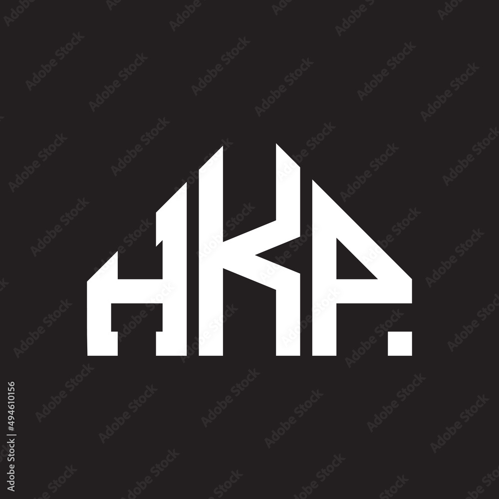 HKP letter logo design on Black background. HKP creative initials letter logo concept. HKP letter design. HKP letter logo design on Black background. HKP creative initials letter logo concept. HKP letter design.