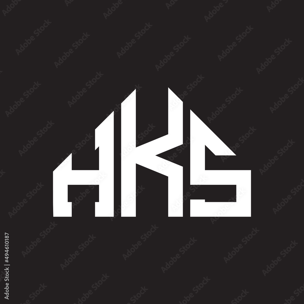 HKS letter logo design on Black background. HKS creative initials letter logo concept. HKS letter design. HKS letter logo design on Black background. HKS creative initials letter logo concept. HKS letter design.