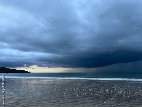 storm clouds over the sea