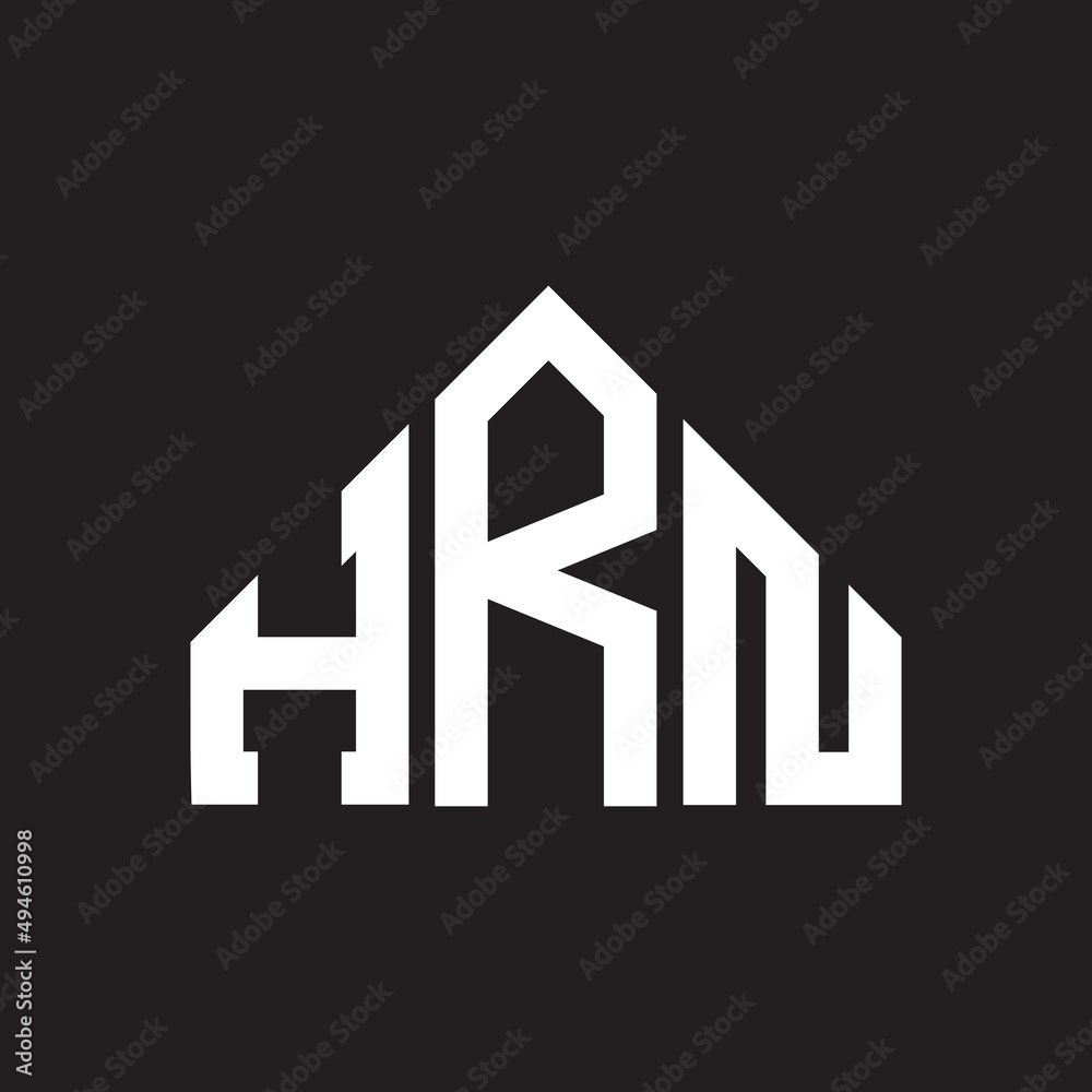 HRN letter logo design on Black background. HRN creative initials letter logo concept. HRN letter design. HRN letter logo design on Black background. HRN creative initials letter logo concept. HRN letter design.