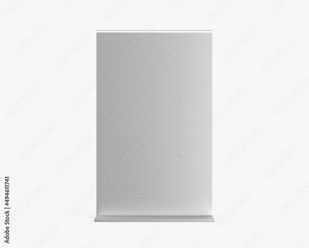 Metallic table talker, promotional upright menu table tent sign holder, table menu card display stand picture frame for mock up and template design. 3d render illustration. Metallic table talker, promotional upright menu table tent sign holder, table menu card display stand picture frame for mock up and template design. 3d render illustration.
