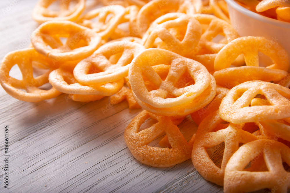 Chicharrones de Harina. Also known as duros, duritos, Mexican wagon