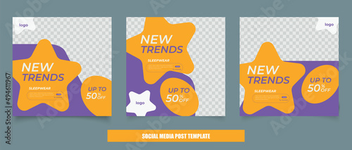 Baby fashion sale instagram post collection template 