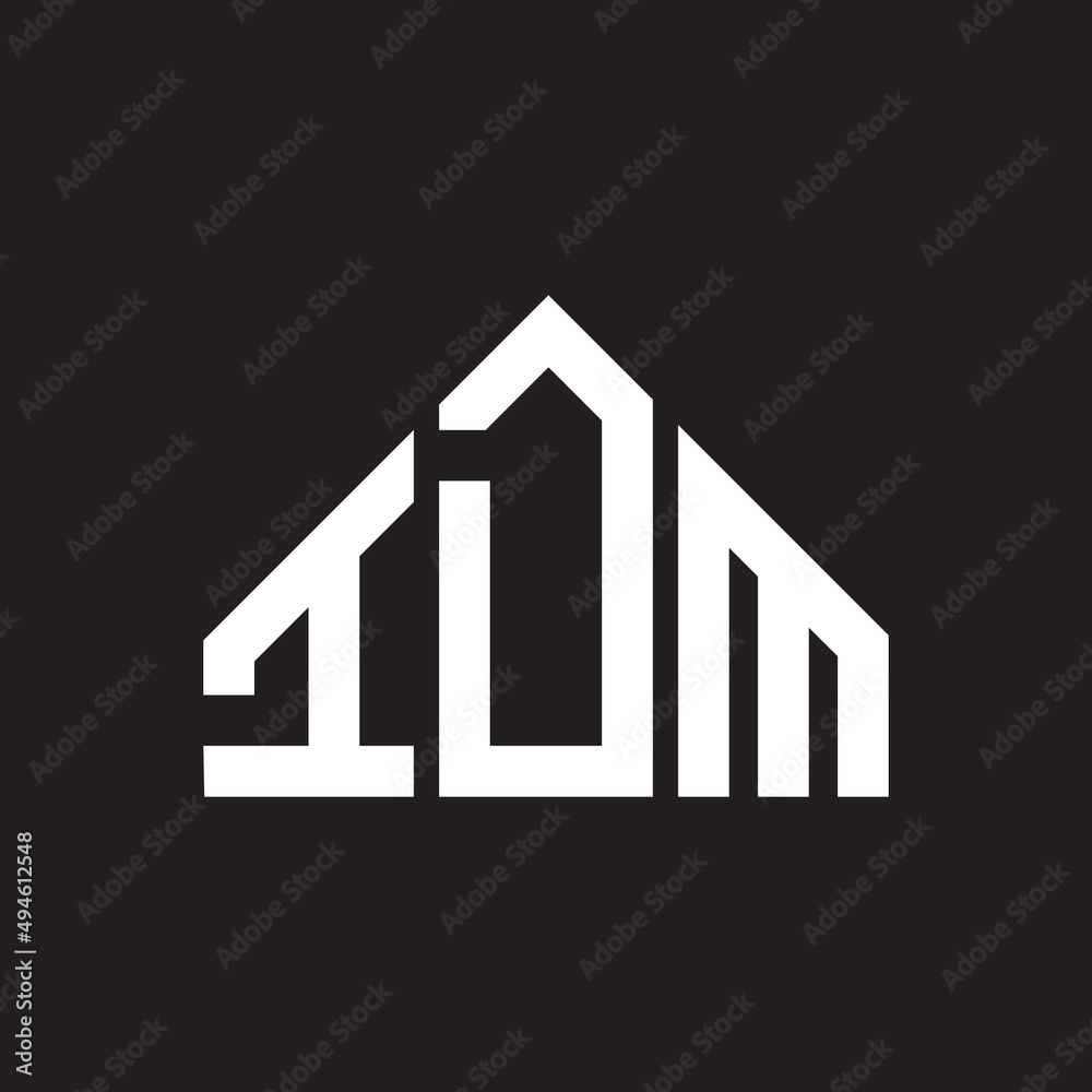 IDM letter logo design on Black background. IDM creative initials letter logo concept. IDM letter design. IDM letter logo design on Black background. IDM creative initials letter logo concept. IDM letter design.