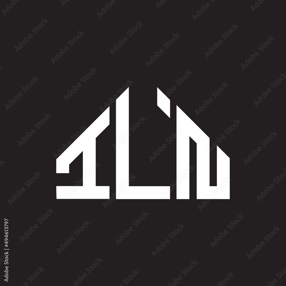 ILN letter logo design on Black background. ILN creative initials letter logo concept. ILN letter design. ILN letter logo design on Black background. ILN creative initials letter logo concept. ILN letter design.