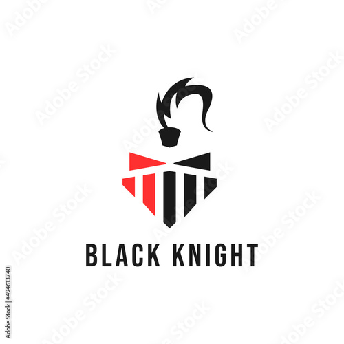 black knight logo design template