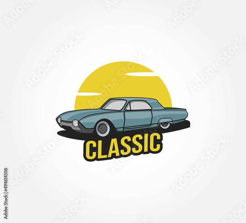 classic car illustration