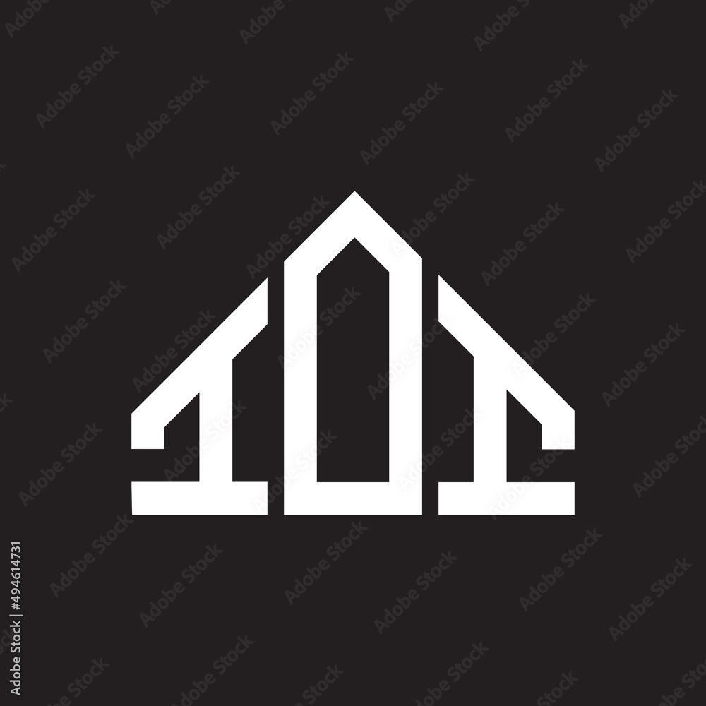 IOI letter logo design on Black background. IOI creative initials letter logo concept. IOI letter design. IOI letter logo design on Black background. IOI creative initials letter logo concept. IOI letter design.