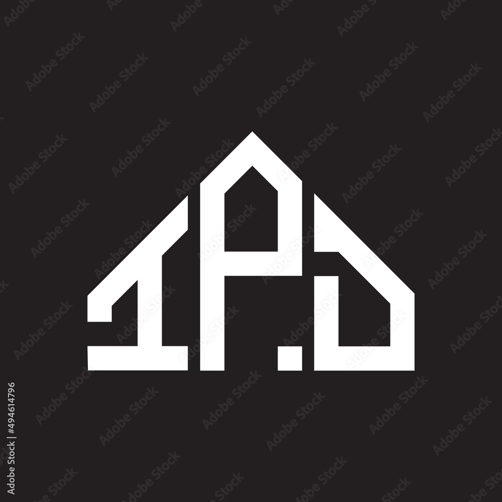 IPD letter logo design on Black background. IPD creative initials letter logo concept. IPD letter design. IPD letter logo design on Black background. IPD creative initials letter logo concept. IPD letter design.