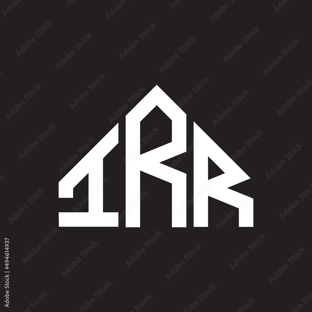 IRR letter logo design on Black background. IRR creative initials letter logo concept. IRR letter design. IRR letter logo design on Black background. IRR creative initials letter logo concept. IRR letter design.