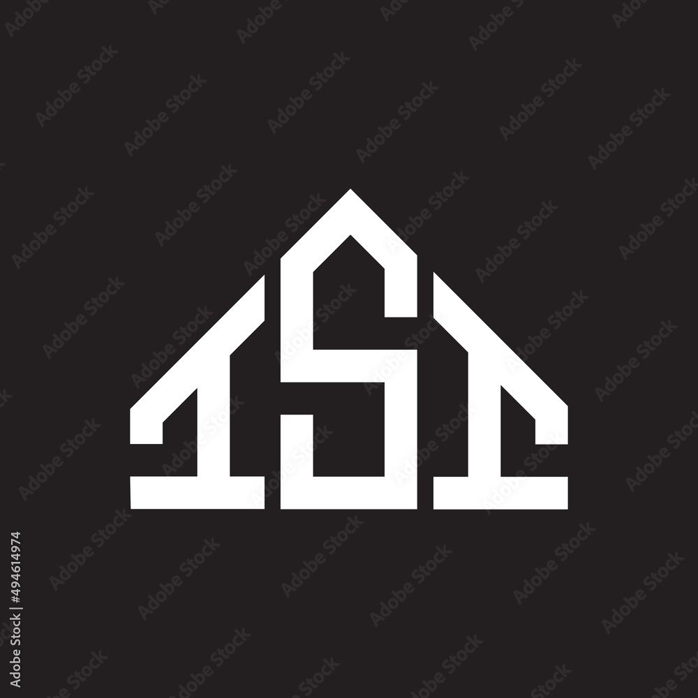 ISI letter logo design on Black background. ISI creative initials letter logo concept. ISI letter design. ISI letter logo design on Black background. ISI creative initials letter logo concept. ISI letter design.