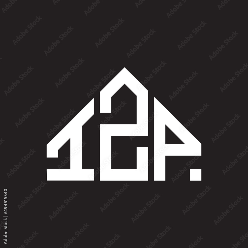 IZP letter logo design on black background. IZP creative initials letter logo concept. IZP letter design. 