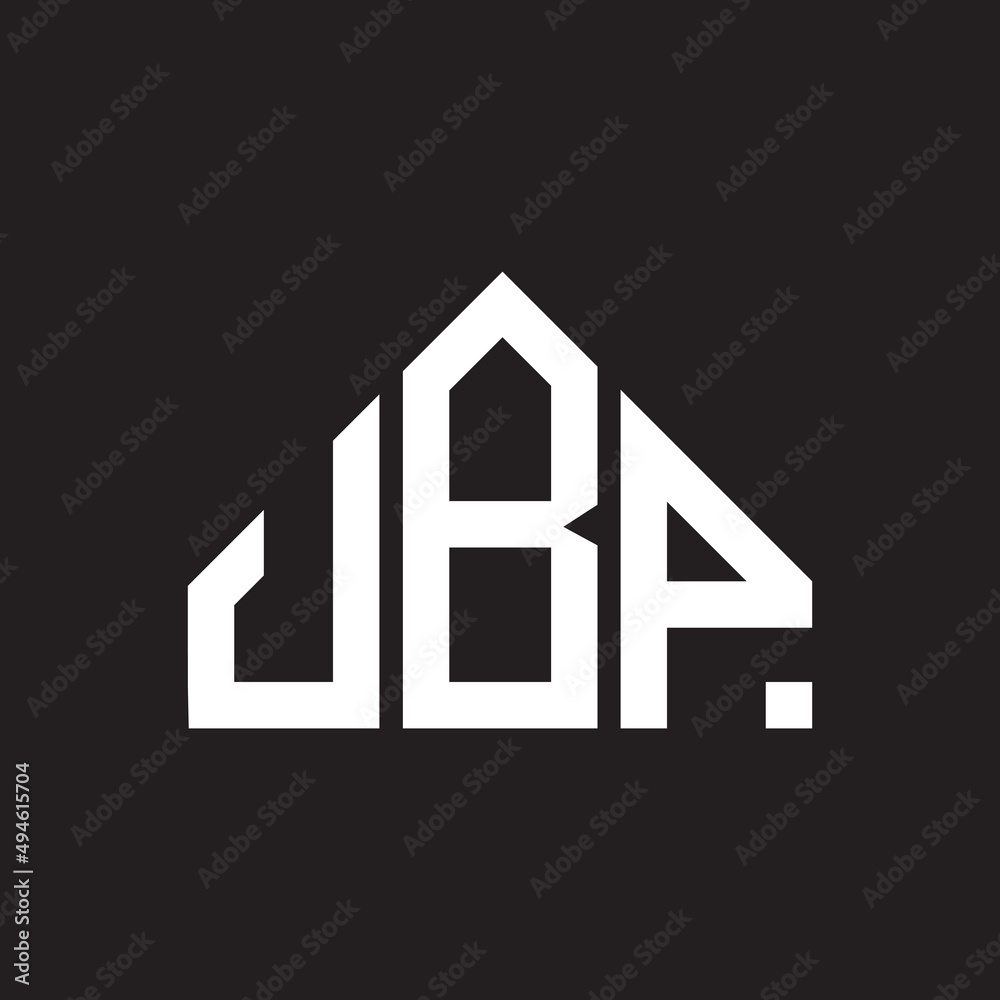 JBP letter logo design on black background. JBP creative initials letter logo concept. JBP letter design. 