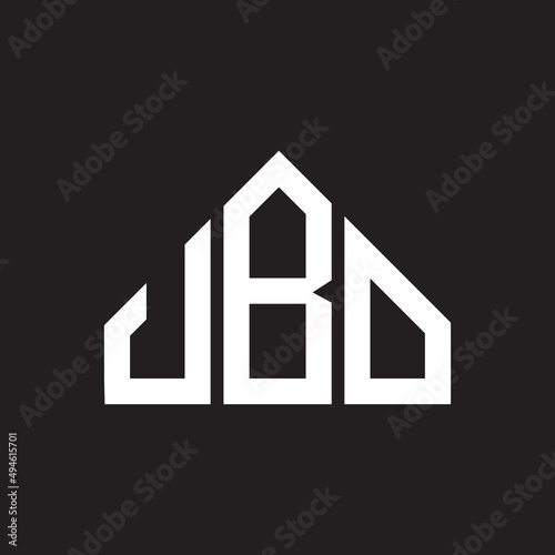 JBO letter logo design on black background. JBO creative initials letter logo concept. JBO letter design.  photo