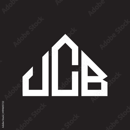 JCB letter logo design on black background. JCB creative initials letter logo concept. JCB letter design.  photo